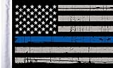 Pro Pad FLG-PTBL-US Sleeved 6 by 9-inch Grunge USA Thin Blue Line Motorcycle Flag