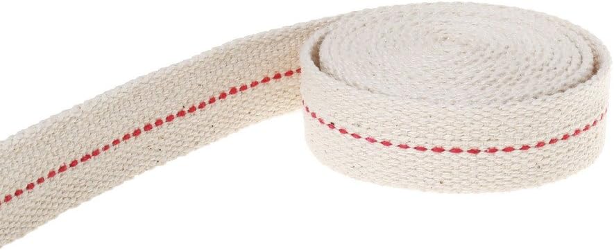 Kuou Lamp Wick, 2 Rolls Flat Cotton 3/4 Inch Oil Lantern Wick, Stitch Lamp for Oil or Kerosene Burners 6.56 Feet/Roll - Image 5
