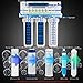 Geekpure 5-Stage Standard Reverse Osmosis Drinking Water Filter System All Filters is Universal Compatible-75GPD