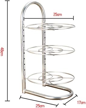 Amazon Com Yjlgryf Storage Shelf Height Adjustable Pan Pot