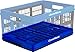 CleverMade CleverCrates 45 Liter Collapsible Storage Bin/Container: Grated Wall Utility Basket/Tote, Royal Blue
