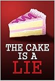 The Cake is a Lie Portal Video Game Poster Print 13 x 19in
