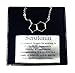 Pewter Serotonin Molecule Cast Necklace, Serotonin necklace sterling silver chain Gift packaged with informational card