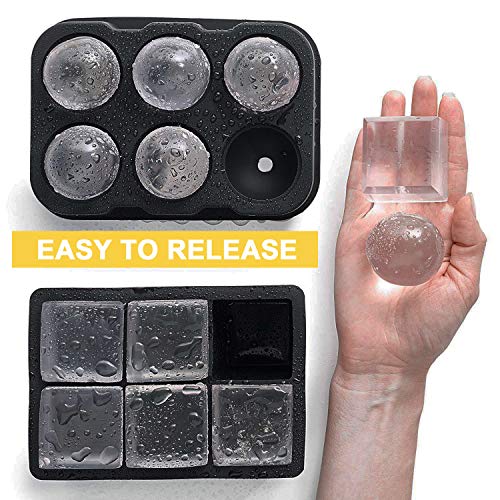 Silicone Ice Cube Trays,Easy Release Large Ice Cube Tray，Ice ball Trays with Lids - Thumbnail 2