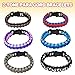 ArtCreativity Paracord Buckle Bracelets - Pack of 12 - Two Tone Color Scheme - 9 Inch Cobra Bracelets - Fashionable Party Favor and Carnival Prize