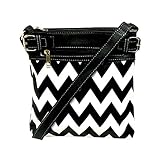 Chevron Crossbody Faux Leather Gun Concealment Bag