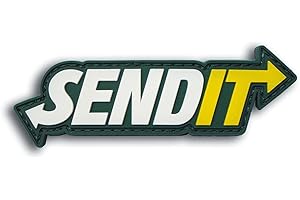 PATCH FIEND Send It PVC Morale Patch - Funny Morale Patch, Tactical, Military Patch - Military Patches - Perfect for Your Military Army Gear, Tactical Backpack, Cap, Vest and Dog Harness