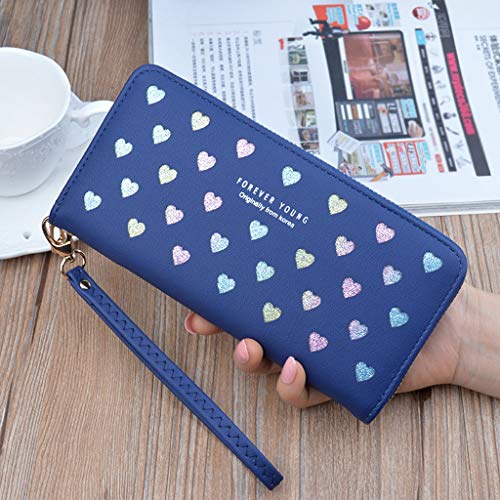 Clearance Sale! Women Ladies Girls Fashion Bling Heart Clutch Wallets Long Handbag Office Bags - Thumbnail 2
