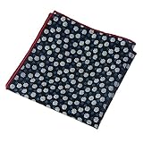 Mantieqingway Men's Cotton Printed Floral Pocket Square 028
