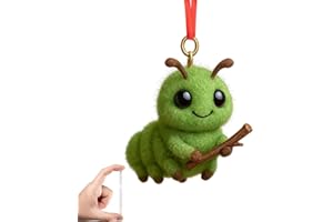 Mini Bug Friends Holiday,Tiny Bug Buddies Christmas Ornaments,Mini Friends Holiday C Funny Ladybug Insect Decoration,Acrylic