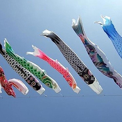 Junbuoom New Design Colorful Kite Streamer Home 40cm Carp Fish Flag Japanese Koinobori Windsock - Thumbnail 4