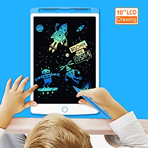 LCD Writing Tablet, Coovee 10 Inch Digital Ewriter Electronic Graphics Tablet Portable Mini Board Handwriting Pad Drawing Tablet with Memory Lock Suitable for Kids Home School Office