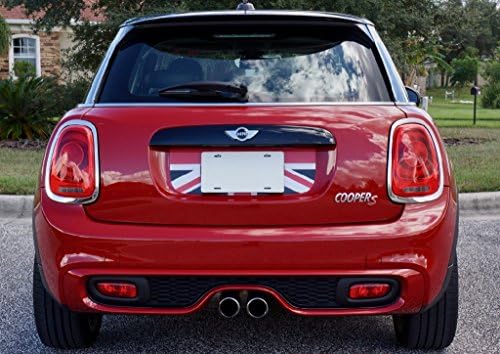 The Pixel Hut gs00255 Black Jack Flag Black Red White Tail Gate Graphic for MINI Cooper Hard Top (2014-Present)