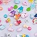 Kwartz 60 Pieces Slime Charms Cute Set with Mixed Mermaid Tail,Unicorn,Starfish and Animals Resin Flatback Slime Beads for Kids and Adults Craft Making,Ornament Scrapbook DIY Crafts