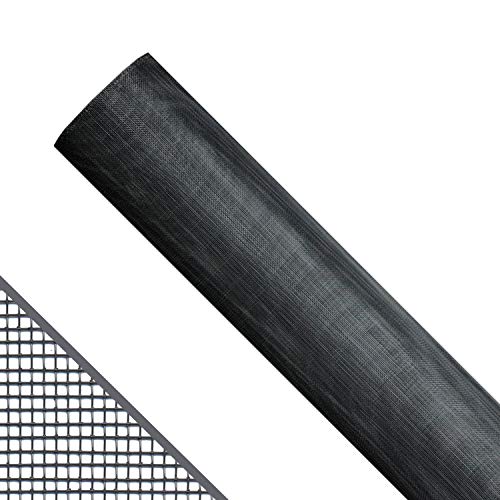 Saint-Gobain ADFORS FCS9371-M 48" x 84" Charcoal Aluminum Screen