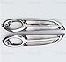 2pcs Car Chrome Front Fog Light Lamp Frame Cover Trim Emblems Compatible For Honda HRV HR-V 2016-2017-2018