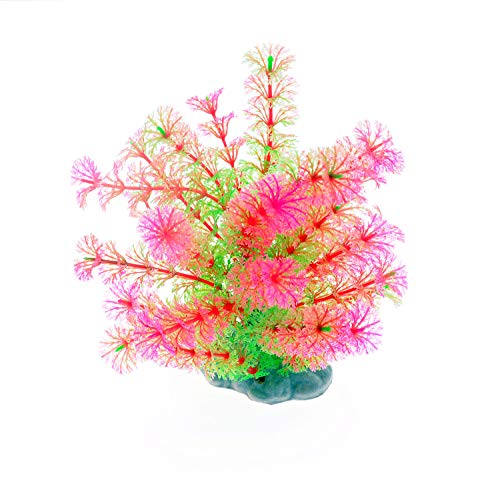 kakamono Aquarium Decor Fish Tank Artificial Plastic Plants Fish Tank Decoration Vivid Simulation Plant Creature Aquarium Landscape (Plants 2pcs)