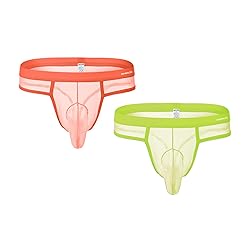 ZAIGGUT Mens Thongs Sexy Underwear See Through G