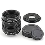 Pixco 35mm F1.7 CCTV Lens for C Mount Camera + 16mm C Mount Film Lens to Micro Four Thirds 4/3 Camera Lens Adapter
