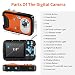 Pellor Waterproof Digital Camera 2.8″ FHD 1080P 8.0MP CMOS Sensor 21MP Video Recorder Selfie DV Recording Underwater Camera Camerater for Snorkeling with 16G SD Cardthumb 3