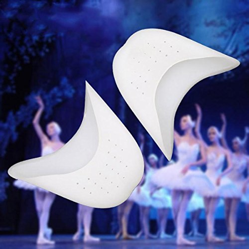 2 Pair Silicone Gel Toe Soft Ballet Pointe Dance Shoes Pads Foot Protector Insoles for Dancer Foot Care Tool