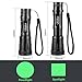 Ulako Green Light 300 Yards Zoomable Single 1 Mode Flashlight Torch for AR15 Rifle Shotgun Offset Mount