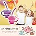 Dozen Tea Party Cups with Straw and Top (Assorted colors)
