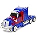 Best Choice Products 27MHz Transforming Semi-Truck Robot RC Toy w/ Dance Modes, Music, Sword, Shield – Blue/Redthumb 1