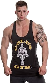 Gold's Gym GGVST003 Muscle Joe Premium Stringer Vest Black XL view 3