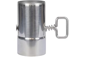FIREHIKING Stove Pipe with Damper 2.36 inch Control Stainless Steel Chimney Pipe for Vent Smoke & Exhaust