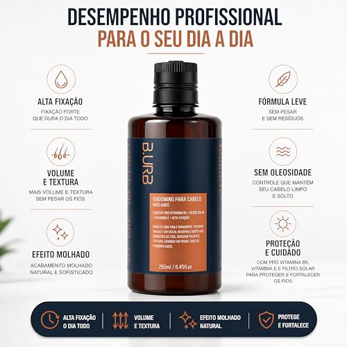 B.URB Grooming Midlands 250ml Finalizador Masculino Efeito Molhado
