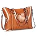 JUNDUN Women Bag Casual Vintage Shoulder Bag Handbags Cross Body Bag Large Capacity Bags Brown