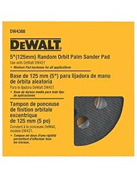 Dewalt DW4388 base de 5 pulgadas para lijadora de mano de órbita aleatoria, tamaño mediano, para DW421K y DW423K