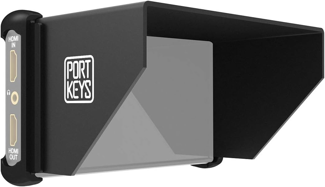 PortKeys P6 Camera Field Monitor Sunshade, Black, 5.5 inch