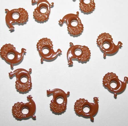 1/8" Brown Top Painted Aluminum Turkey Eyelets - 50 Pack