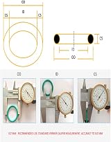 Othmro Nitrile Rubber O-Rings 15mm OD 11mm ID 2mm Width Sealing Gaskets 50pc view 5