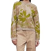 VELVET BY GRAHAM & SPENCER Women's Riva Floral Jacquard Sweater, Multi