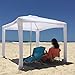 Cool Cabanas UPF 50,Providing 50+UV Protection,8 Pockets easy go coolcabana beach canopy sun shelter tent camping umbrella (Classic White)
