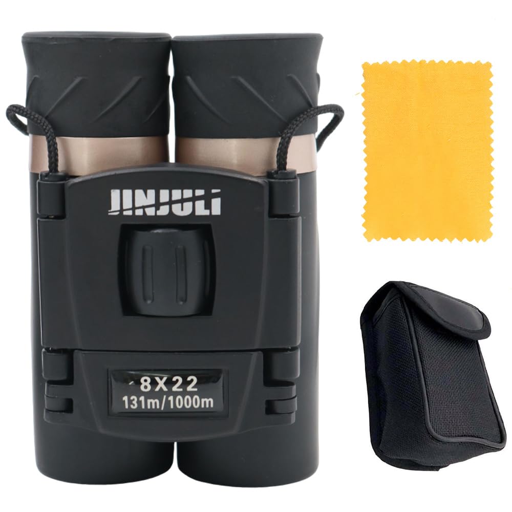 ZONADAH 8x22 Mini Compact Binoculars Small HD Handheld Telescopes Pocket Mini Binoculars for Bird Watching Hunting Traveling Opera Sports Games Sightseeing