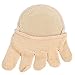 Healifty 2 Pairs Invisible Five Toe Topper Socks Heelless Forefoot Half Boat Socks (Apricot)