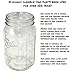 County Line Kitchen Cold Brew Coffee Maker, Mason Jar Pitcher - Heavy Duty Soda Lime Glass w/Stainless Steel Mesh Filter & Flip Cap Lid - Iced Tea & Coffee - 1 Qt (32 Oz), Silver - Lid