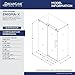 DreamLine Enigma-X 34 1/2 in. D x 48 3/8 in. W x 76 in. H Fully Frameless Sliding Shower Enclosure in Brushed Stainless Steel, SHEN-6134480-07
