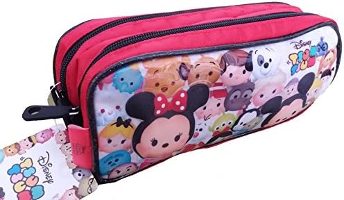 Official Licensed Tsum Tsum Pencil Case Pen Pouch Double Fill