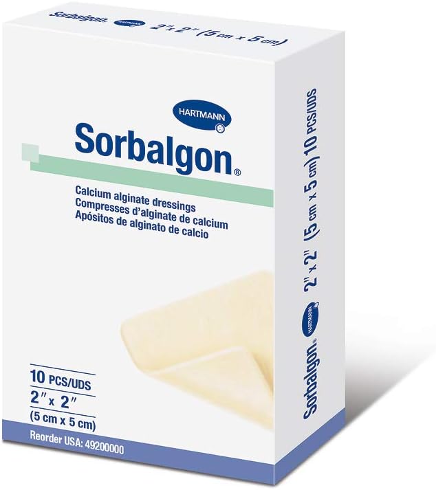 Hartmann Sorbalgon Calcium Alginate Dressing - 2 x 2 Inch - Box