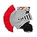 Beard Head Knight Beard Beanie - Funny Knitted Helmet and Fake Beard and Visor Black