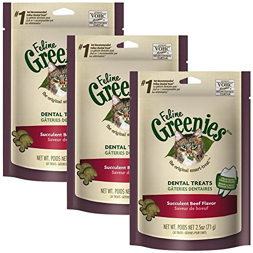 Greenies Feline 2.5oz Value 3pks. (Beef) Greenies Feline 2.5oz Value 3pks. (Beef)