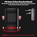 Space Heater, Veidoo 950W Portable Electric Heater Oscillating PTC Ceramic Personal Space Heater with Overheating and Tip-Over Protection Quiet and Quick Heating up for Home and Office