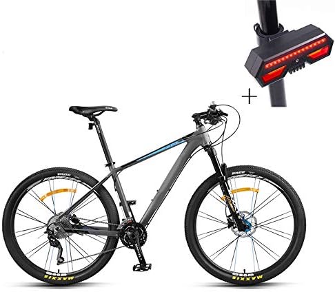 Huoduoduo Bike Mountain Bike 27.5 Inch Double Disc Brake High-carbon steel Off-road Vehicle + Bicycle Turn Signal