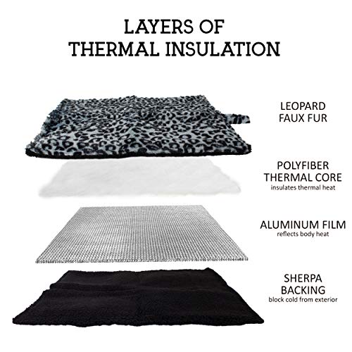 Downtown Pet Supply Thermal Cat Bed Insulated Cat Mat with Aluminum