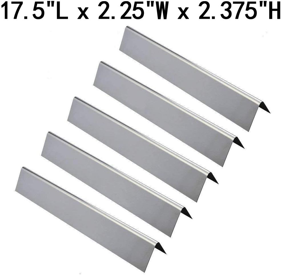 GasSaf Set of 5 Stainless Steel Flavorizer Bars Replacement for Weber Genesis 300, E310, S310, E330, EP310, EP320, EP330, S310, S330 Series Grill(17.5" x 2.25" x 2.375") : Garden & Outdoor